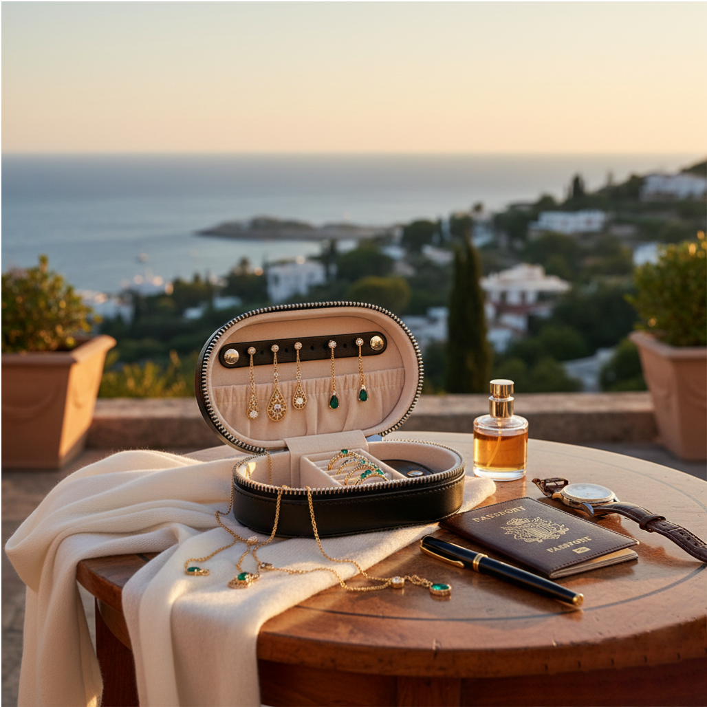 Elegant Travel Jewelry Case