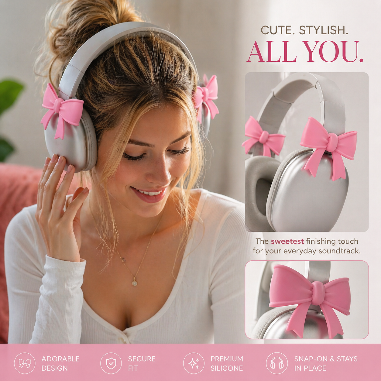 Clip-On Headphone Charms – Cute Aesthetic Upgrade 🎀🎀✨