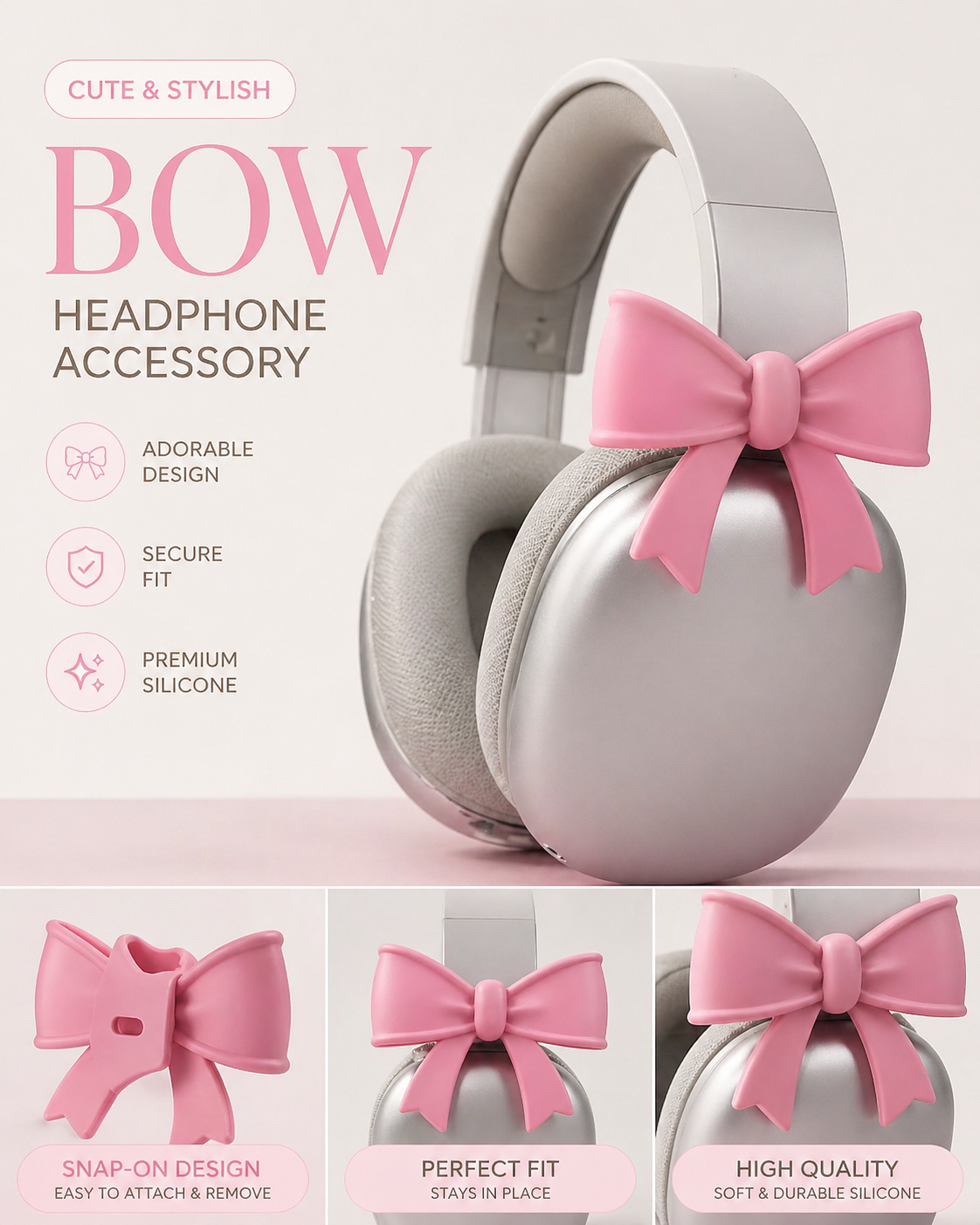 Clip-On Headphone Charms – Cute Aesthetic Upgrade 🎀🎀✨