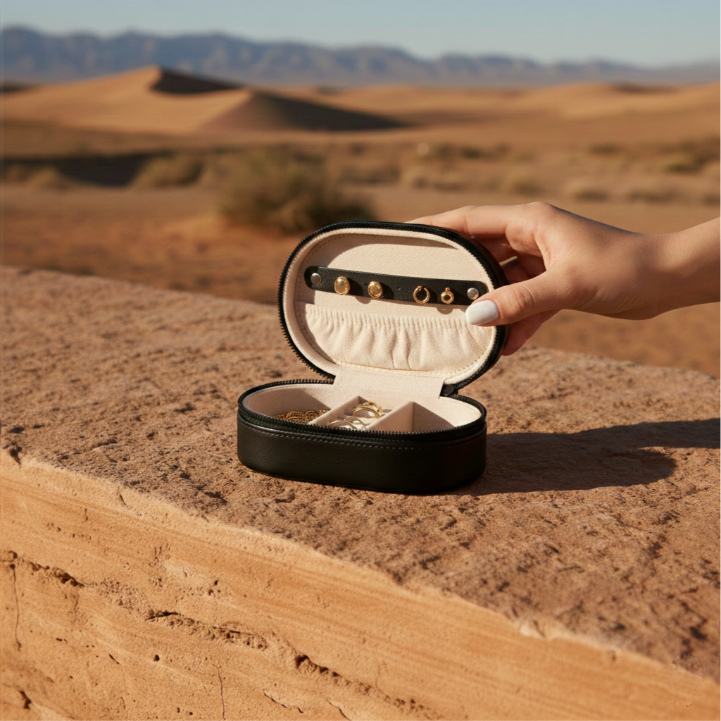 Elegant Travel Jewelry Case