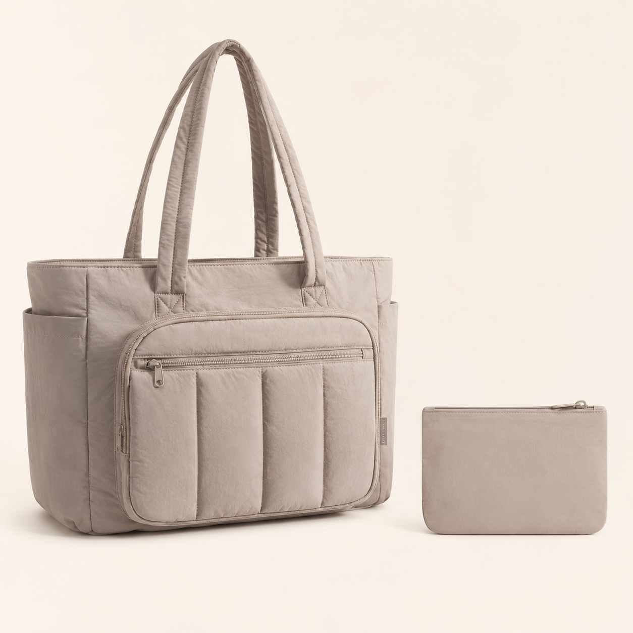 Puffy Travel Tote with Laptop Compartment
